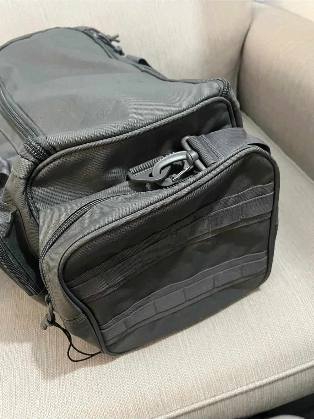 Gray Tactical Duffel Bag - Men Bags